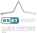 Logo von ESET Partnerstatus Silber